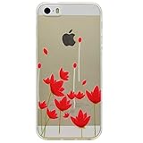 iPhone SE / iPhone 5 / 5s ケース カバー, UNEXTATI 高品質 TPU 超薄型 柔軟 保護カバー ケース 液晶保護 脱着簡単 耐衝撃 軽量 Apple iPhone S