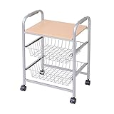 ストッカーキッチンワゴン ナチュラル ZFC-0052-NA