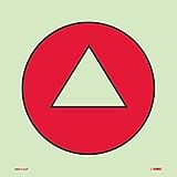 National Marker Corp. IMO142P IMO, Symbol, Gas Detector, 6 Inch X 6 Inch, Glow Vinyl Laminated [並行輸入