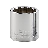 Powerbuilt 642011 1/2 Dr. 12 Pt. SAE Standard Socket 1-1/4 [並行輸入品]