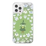 イングレム iPhone 12 / 12 Pro / 『ムーミン』/ラメ グリッターケース / スナフキン_フラワー IJ-AP27LG1S/MT39