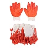 B Blesiya 作業用グローブ 　天然ゴム　ゴム付きグローブ　機器操作用　建設用　造園用　軽量　伸縮性