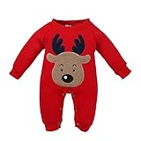 ベビー服 ボディースーツ、杜屋トヤ 洋式　女の子　赤ちゃん カジュアル　ファッション　遊び　お出かけ　プレゼント Girlのクリスマスの服Deer U n i sex sis ter Baby HOO