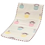 綿 かわいい キッズ タオル ベビータオル ハンカチ ガーゼタオル ベビービブ－　6層ガーゼ 　幼稚園 保育園(25cmx50cm) ６柄選べる