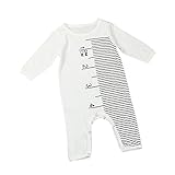 Tovadoo ベビー　ロンパース　爬行服　長袖　物差し柄　春秋　コットンブレンド　可愛い　カッコイイ　爽やか　遊園地　リゾート　旅行　室内　出産祝い　新生児　男の子　女の子