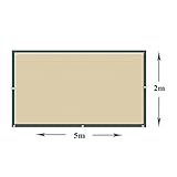 スクエアサンドUVブロック日陰セイルアウター屋外パティオガーデン180g/m² (サイズ さいず : 2 * 5m)