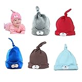 【DENGDING】とんがり くまさんプリント コットン帽 ツイスト ニット ニットキャップ ベビー キッズ 子供 赤ちゃん ベビー帽子