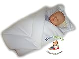 BlueberryShop Warm Velour with Pillow Swaddle Wrap Blanket Sleeping Bag for Newborn, baby shower GIF