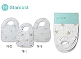 aden + anais (エイデンアンドアネイ) スタイ よだれかけ 3枚セット スナップ ビブ 出産祝い 【並行輸入品】 N Stardust