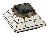 Classy Caps WG322 Stained Glass Wellington Solar Post Cap 5 x 5 [並行輸入品]