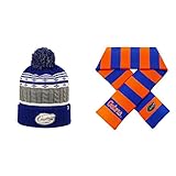 NCAA Florida Gators Altitudeビーニー帽子とストライプラグビースカーフ2パックバンドル