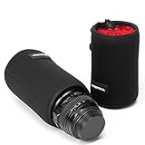 AMBITFULカメラレンズバッグ17cm/6.69インチ 一眼レフカメラレンズに適用(キヤノン、ニコン、ペンタックス、ソニー、タムロン、シグマ、パナソニック、富士) (17cm/6.69")