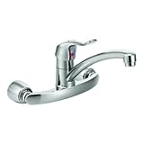 Moen 8713 Commercial m-dura one-handle壁マウントキッチン蛇口、1.5 GPM、クロム