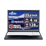 【整備済み品】 【最新Windows11 Pro搭載】富士通ノートPC LIFEBOOK A574 /15.6型 /第四世代 Celeron 2950M/MS Office 2019/外付けwifi/10キー(整備済み品) (4GB SSD128)
