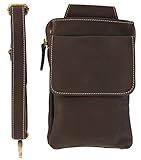 Leather Tool Holster - Belt Loop Shoulder Strap Construction Maintenance Repair (Choco) [並行輸入品]