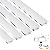 3.3 Ftアルミチャンネル – LEDのアルミニウム押し出しRecessed / Suface Mounted with flex /ハードLEDストリップライト 5 Pack SQ1CNL5P-U