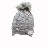 Zhhaijq ベビーハット Baby Boys Girls Cute Warm Earflap Cap Winter Knit Hat