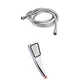 Dovewill お買い得　2セット　汎用　低圧　節水　シャワーヘッド　と　ステンレス鋼　シャワーホース　浴室用　パイプ