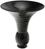 Kotobuki 'black sand Wave' Japanese Ikebana Flower Vase [並行輸入品]
