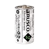 TRUSCO アルカリ乾電池 単2 2個入 TLR14GP2S