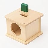 【Natural MONTESSORI】 モンテッソーリ教具 -- 直方体落とし -- montessori 教育 ナチュラルモンテッソーリ 本格教材 木製知育玩具 木製パズル ブロ ック ベビー 赤