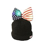 Gobig 柔らかニット帽子 厚手 肌触りいい キッズ帽子 子ども ベビー かわいい 蝶結び 暖かい 防寒 (ブラック)