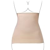 uxcell ボディ ーシェイパー シェイプウェア ハイウエスト 弾性 レディース アンダーバストコルセット 肌の色 スパンデックス