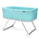ベビーベッド 折りたたみベッド ポータブル 収納バッグ付き 揺りかごとして利用可能 コンパクト 軽量 通気性良い