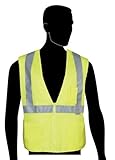 Liberty HiVizGard Polyester All Mesh Fabric Class 2 Safety Vest with 2 Wide Silver Reflective Stripe
