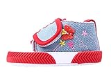 Yuelian ベビーシューズ 蝶キャラクター付け スニーカー (13CM, レッド)