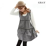 電磁波を前後左右から99.9%カット遮断する マタニティカットソー GRAY