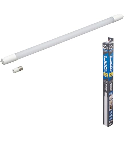 Amazon | 直管LEDランプ 40形相当 G13 昼光色 グロースターター器具