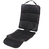 チャイルドシートマット KOKODA シートプロテクター カーシートカバー 車保護シート ジュニアシート クッション ベビーシート 滑り止め 収納ポケット付き