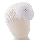 ベビーヘアバンド 花 白 中国製