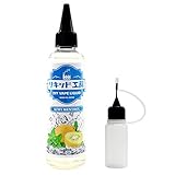 プルプラ 国産 電子タバコリキッド VAPE(ベイプ)リキッド 大容量 120ml 日本ハッカ使用 便利な目盛付きボトル ニードルボトル 10ml付き (キウイメンソール)