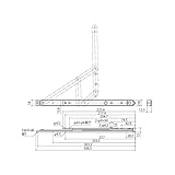 中西産業 開窓 6バーヒンジ (縦スベリ出し窓用) SD-12-2
