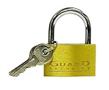 ガードセキュリティ1623ソリッド真鍮シンPadlock with 1 – 1 / 4インチ標準シャックルbyガードセキュリティ