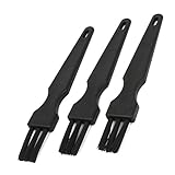 uxcell　静電気除去　3PCS　静電気防止　ESD防塵ブラシ　ブラック　PCBマザーボード　ファン用