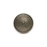 5 個 金属芯 円形花模様 ヴィンテージボタン DIY 縫製衣類装飾用クラフト