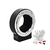 Commlite CM-ENF-E1 Pro Nikon Fマウントレンズ Sony Eマウントオートフォーカス電子レンズアダプター 絞りコントロール内蔵 VR EXIF送信 Sony A9 A7R2 A7II A6300 A6500 A7R用