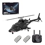 mbbTEfs WOLFBUSH AW-911 Airwolf 1/34 スケール 9CH ヘリコプターモデル（RTF/モード 1/モード 2 スイッチ可能）