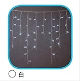 コロナ産業 LEDアイスつららライト120球ライト連結専用/電源部別売り（シルバーコード） LNR120SW　LED色：白色　【イルミネーションライト】