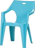 【9月下旬入荷予定】イタリア製 ガーデンチェア イス 『 アンジェロ 』【IT】《西濃》ライトブルー(#9879280) 58×54×80cm 軽量 スタッキング可能