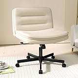 COMHOMA デスクチェア あぐら ソファチェア オフィスチェア 疲れない椅子 90°~130°ロッキング角度 肘掛けなし 座面広い ホイ