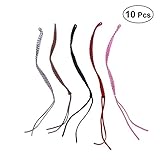 Healifty 10本の蚊の忌避のブレスレット非毒性の蚊の忌避の革の織りのリストバンドの害虫昆虫の忌避バンドのリストバンド