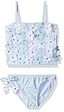 Kate Mack Toddler Girls' Dainty Daisies Tankini Swimsuit Blue 2T [並行輸入品]