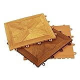 Incstores wood-locフローリング12 " x 12 " Snap Together床タイル 100 Tiles (100 Sqft)