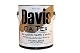 Davisペイントda-tex内部ラテックス壁&トリムフラットペイント、Gardeniaホワイト 1 Gallon ホワイト 155552 1
