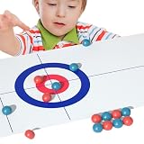 卓上カーリングゲーム、床用カーリングゲーム - カーリング ボード ゲーム ミニ卓上ゲーム - 大人、子供の教育レジャーゲーム、ボードカーリングボールテーブルゲーム、男の子と女の子向けのカーリングおもちゃ、親子ゲーム子供、家族向けのポータブルミニ卓上ゲームカーリングボードゲーム