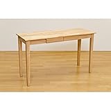 木製テーブル 【120cm×45cm】 引出し2杯付き ナチュラル 〔リビング/ダイニング/作業台〕【 [並行輸入品]